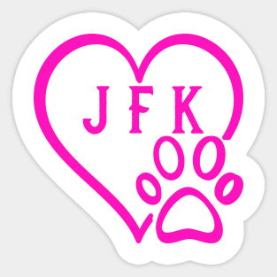 JFK LOVE Sticker